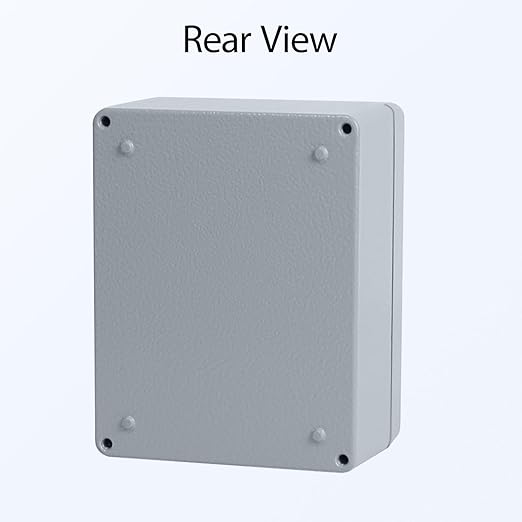 LeMotech Junction Box, Aluminum Alloy Metal Electrical Box, IP67 Waterproof Dustproof Project Box, Outdoor Universal Enclosure, Grey 4.5x3.5x2.2in (115x90x58mm)