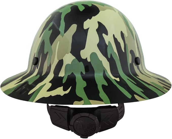 AFP Fiber Full Brim Hard Hat | 6 Point Ratchet Suspension | OSHA & ANSI Rated | Hard Hats for Men | Premium Construction Helmets for Safety