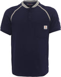 BOCOMAL FR Shirts 5.5oz Light Weight Henley and Short Sleeve Flame Resistant/Fire Retardant Clothing Shirt