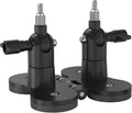 Holicfun 2-in-1 Magnetic Mount for Cameras & Solar Panels - Dual 1/4"-20 Adjustable Brackets, No-Drill Indoor/Outdoor Installation, Compatible with Ring, Blink, Eufy, Arlo, Wyze, and More, Black