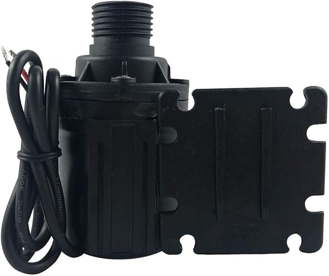 ZAOJIAO DC 12V Brushless Water Pump 1/2'' Male Thread Centrifugal Submersible Pump 800L/H 210GPH 4M/13ft for Fountain Solar Panel Pond Aquarium Water Circulation System Black