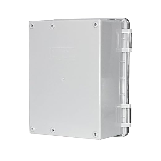 Junction Electrical Box Waterproof Box ABS Plastic Dustproof Waterproof Outdoor Universal Project Enclosure Weatherproof Enclosure Clear 8"x6.1"x3.9"