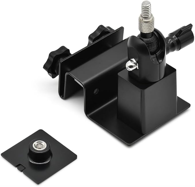 Holicfun Universal Solar Panel Gutter Mount for Ring, Arlo, Eufy, Wyze, Reolink Solar Panels and More (Black)