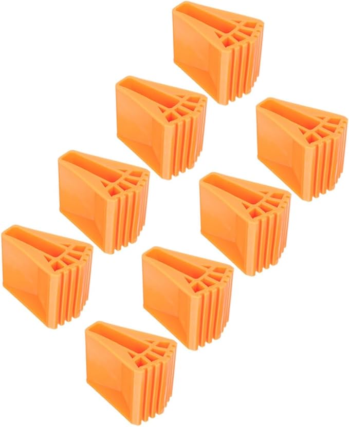 8pcs Rubber Ladder Feet Covers Non Slip Skid Pads for Enhanced Stability Durable Floor Protection Mats for Home and Office Use Design for Improved Safety