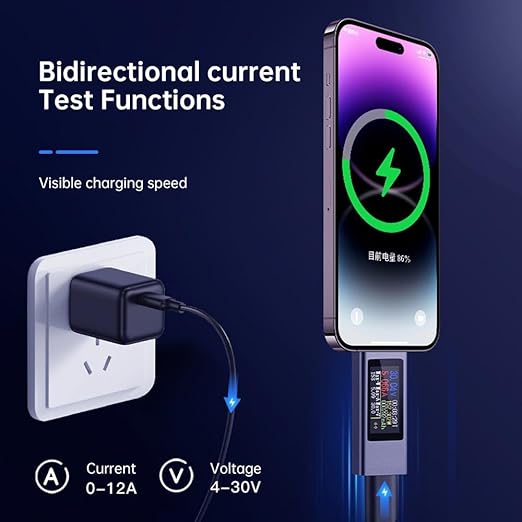diymore USB C Power Meter Testers,USB-C Tester Color Screen,Digital Multimeter,Voltage Current Tester USB Battery Checker USB Voltage Current Voltmeter USB Mobile Testers USB Power Tester