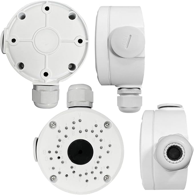 【Security Camera Junction Box】 Universal Bullet Security Camera Mount Bracket, IP66 Waterproof Junction Box for IP Camera
