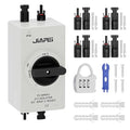 Isolator Switch, Solar Disconnect Switch, 32 Amp DC1200V, with IP66 Waterproof Enclosure, for Rooftop Solar Systems, RVs and Boats