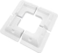 Spartan Power ABS Drill Free Solar Panel Mount 4 Piece (White) Great for RV's, Vans, Trailers, Buses, Skoolies, Boats