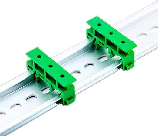 20 Sets C45 PCB DIN Rail Mounting Adapter 35mm 15mm Circuit Board Mounting Bracket Holder Carrier Clip