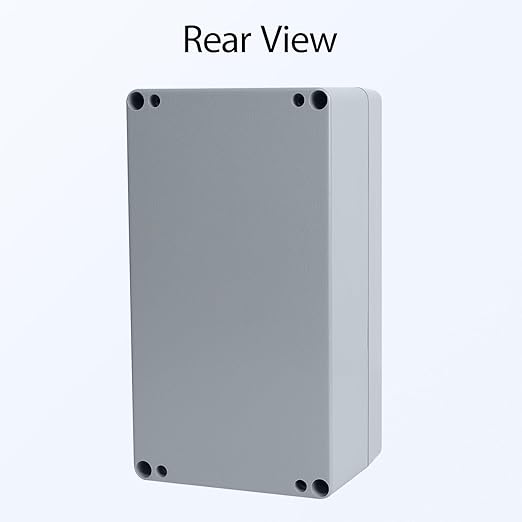 LeMotech Electrical Box, Aluminum Alloy Metal Junction Box, IP67 Waterproof Dustproof Project Box, Outdoor Universal Enclosure, Grey 8.6x4.7x3.5in (220x120x90mm)