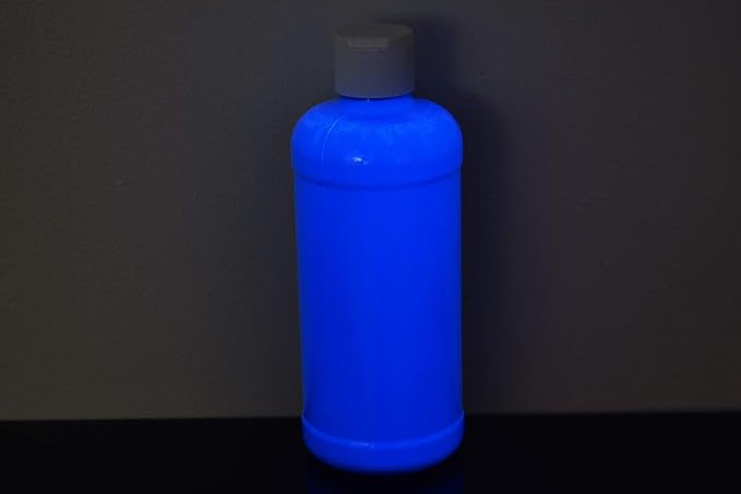DirectGlow 16oz UV Blacklight Reactive Fluorescent Acrylic Paints (Blue)