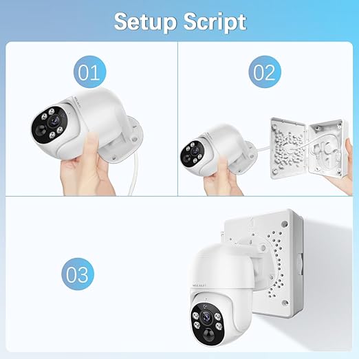 【Compatible with PTZ Cameras】 Security Camera Junction Box, Outdoor CCTV Mounting Bracket, IP65 Waterproof ABS Plastic Cable Concealment Box(2 Pack)