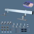 Solar Panel Mounting Bracket Kit System to Metal Roof Sloped or Flat Pitched Tile Shingle Roofs for 1-2pcs Solar Panels with End Cap
