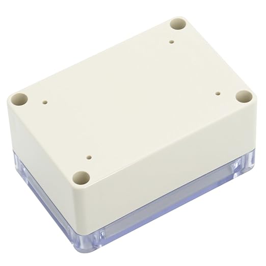 LeMotech ABS Plastic Junction Box Dustproof Waterproof IP65 Electrical Enclosure Box Universal Project Enclosure Grey with PC Transparent Clear Cover 3.9 x 2.7 x 2 inch(100 x 68 x 50 mm)