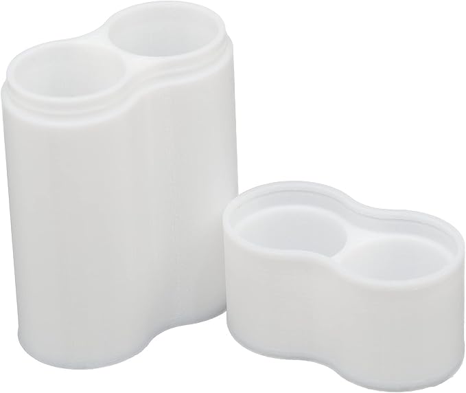 Slimline 18650 Battery Case, soft durable material - Pack of 2 (Holds 2 Batteries)