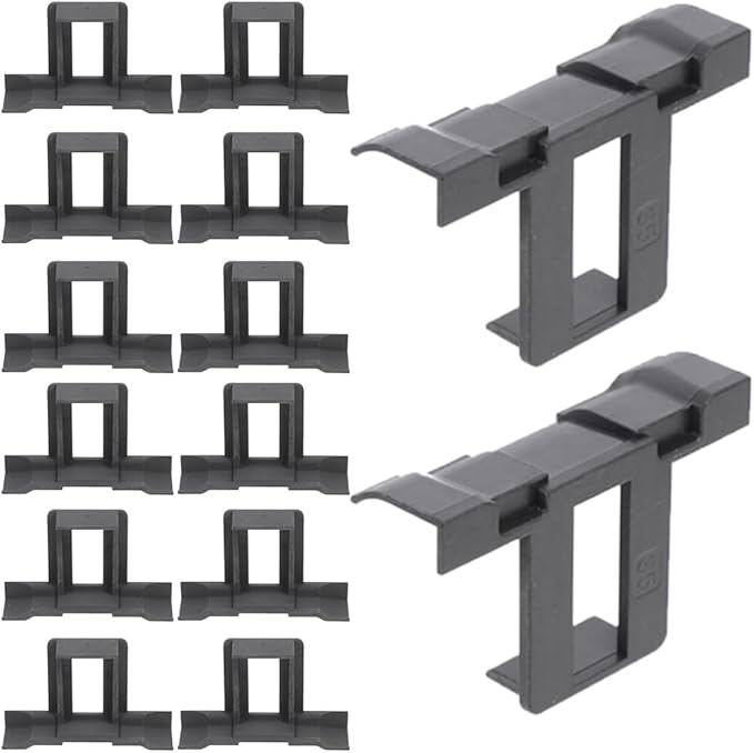GLEAVI 20pcs 35mm Photovoltaic Panel Drainage Clips Solar Panel Water Drain Buckles for Solar Module Mud and Water Channeling