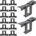 GLEAVI 20pcs 35mm Photovoltaic Panel Drainage Clips Solar Panel Water Drain Buckles for Solar Module Mud and Water Channeling