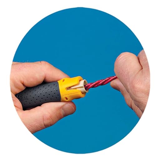 IDEAL Electrical 45-025 Lil Ripper Stripper Wire Stripper w/Slitting Blade, V-Notch, Flat Blade Clip