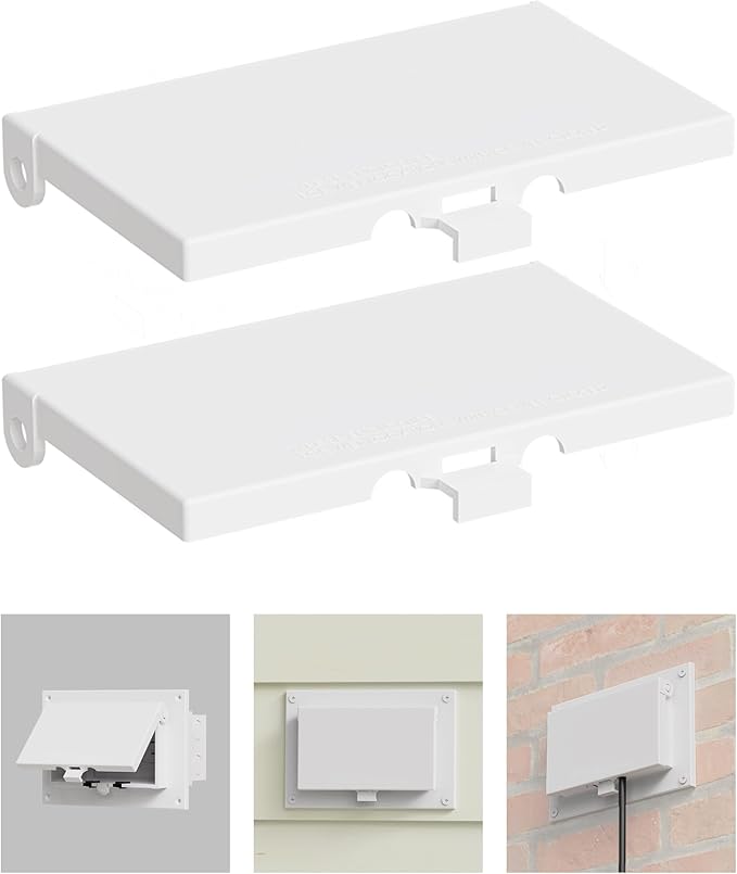 Type 3r Enclosure Cover, DBHW-1 Outdoor Outlet Cover for Wet Locations (Horizontal), Electrical Box Replacement Cover for DBHS1W/DBHR1W/DBHM1W/DBHR141W in Box Electrical Outlet Box - White(2-Pack)
