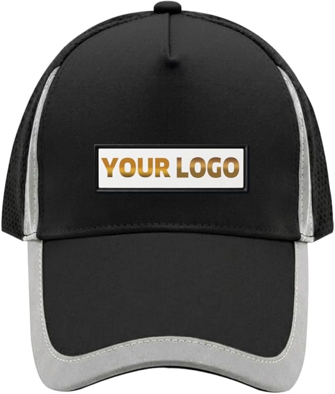 YOWESHOP Reflective Safety Baseball Cap Customize Logo with Removable PE Shell Hi-Vis Safety Work Hat