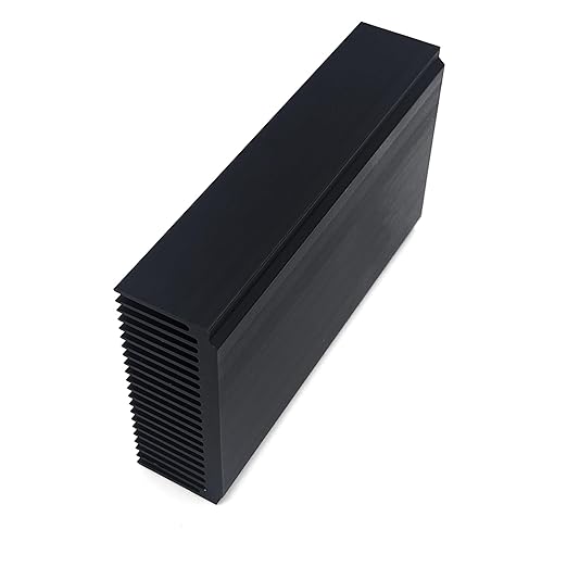 Large Aluminum Heatsink 4.72''x2.72''x1.06'' inch /120x69x27mm Heat Sink Cooling Black Oxide Radiator 22 Fin 120mm for Computer LED Chip Power Charger Router Amplifier PCB Board Adapter