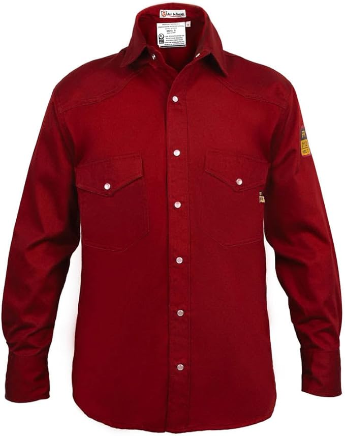 Just In Trend Flame Resistant Light Weight FR Shirt for Men - 88% Cotton, 12% Nylon, 7oz, NFPA 2112