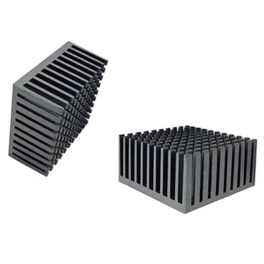 4PCS Black Aluminum Heat Sink with Thermal Conductive Adhesive Tape, 40×40×20mm Heatsink Cooler for Cooling VRM GPU Stepper Driver 3D Printer Stepper Motor