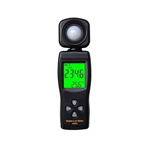 Digital Lux Meter, Illuminometer, Photometer, 0～200,000 Lux Measure Range, Lux/FC Unit Selection for Homes, Agriculture, Warehouses, Farms, Stage, Stadiums