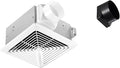 Bathroom Exhaust Fan 50 CFM,1.2 Sone, 3&4-Inch Duct Included, No Attic Access Needed, Energy Star, Easy to Install,Ceiling or Wall Mounted, Classic White Grille
