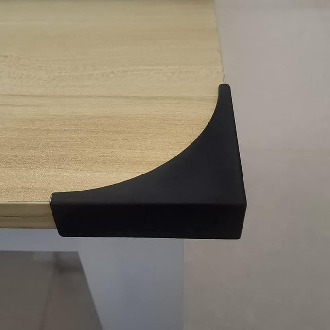 Black Corner Guards, Metal Corner Protectors for Furniture, Vintage Decorative Corner Guards for Box Table Doors Wood Furniture Edge Cover Safety Guard Pack of 4