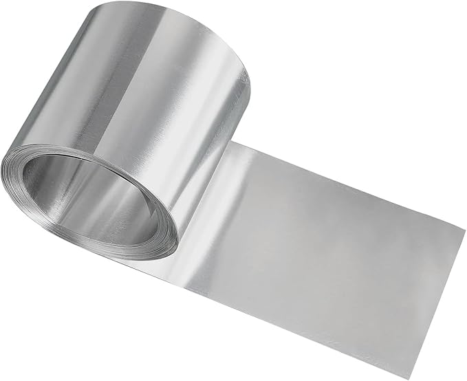 Aluminum Flashing Roll Roof Flashing,4Inch*50Ft Metal Roofing Flashing,0.3mm Thickness Aluminum Roof Panels for Sealing Windows Doors Siding Roofing Preventing Roofing Stains and Moss