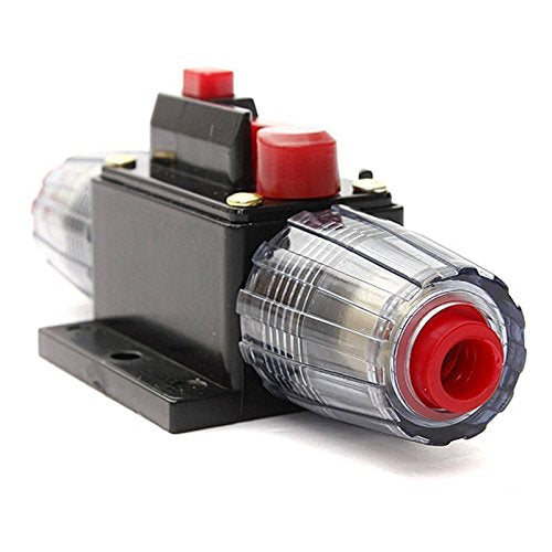20 Amp Circuit Breaker Manual Reset Inline Fuse Inverter for Car Marine Trolling Motors Boat ATV Audio Solar Inverter System Protection 12V-24V DC 20 Amp (Fuse Holder, 20A)