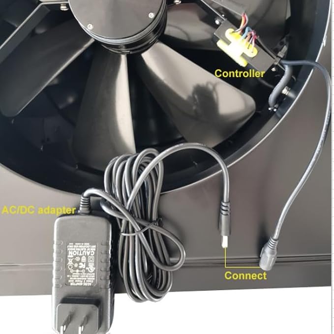 iLIVING 14" HYBRID Smart Thermostat Solar Roof Attic Exhaust Fan, 40-Watt, 1150 CFM, Cools up to 2900 Sq.Ft. Coverage Area, Black