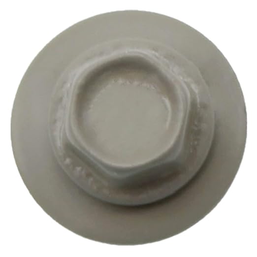 10 x 1 ASH Gray Metal Roofing Screws - Hex Washer Head- Self-Starting/Tapping - EPDM Washer. 1 Bag - 250 Screws