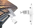 2-in-1 Gutter Mount for Google Nest Cam (Battery) and Solar Panel, Waterproof, Sturdy & Easy to Install (Camera & Solar Not Supplied)