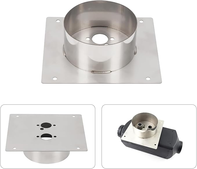 Diesel Heater Mounting Plate,Air Diesel Parking Heaters Base Mount Floor Bracket Support kit Accessories Parts for Webasto Eberspacher Airtronic D2 D4 D5 Planar Heater (Deep 60mm/2.4inch)