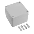 LeMotech IP67 Waterproof Junction Box ABS Plastic Project Box Dustproof Electrical Box Outdoor Enclosure for Electronics DIY Case Gray 3.9X 3.9X 3 inch (100x 100x 75 mm)