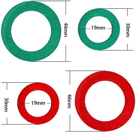 12 Pieces Battery Terminal Anti Corrosion Washers Fiber Battery Terminal Protector, 6 Red and 6 Green, 340075