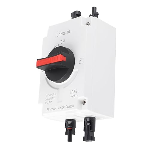 1200V 32A Photovoltaic DC Isolator Solar Switch, IP66 Waterproof Isolation PV Disconnect, for Off Grid On Grid Solar Systems, Solar Power System RV, Boat Proctive