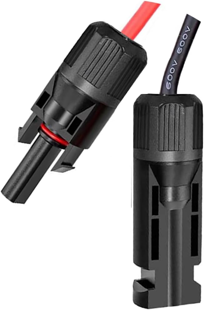10AWG SAE Adapter Cable with Solar Connector, 60cm Extension for RV Solar Systems & Power Generators