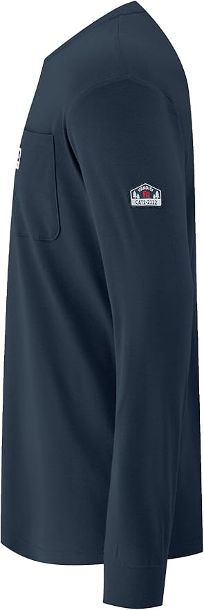 FR Shirts for Men 6.5oz Lightweight Fire Resistant Shirts for Men Long Sleeve NFPA2112/CAT2