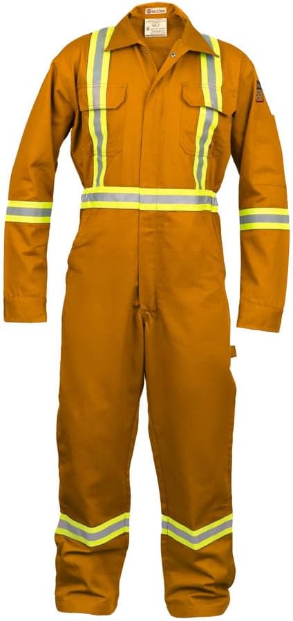 Flame Resistant FR High Visibility Hi Vis Coverall