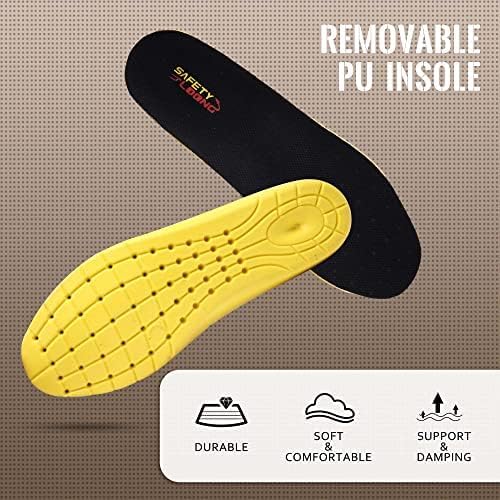 Work Boots for Men Waterproof Soft Toe Non Slip Comfortable Leather Workboots