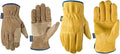 Wells Lamont mens Work Gloves (Large Pack of 1 US) and Wells Lamont unisex adult Men's Water Resistant Leather Work Gloves (Large Pack of 1 US)