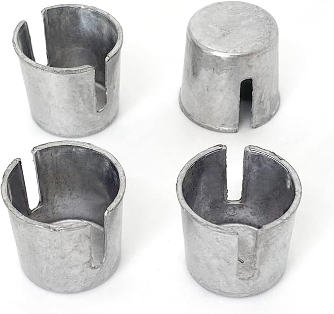 4 Pieces Battery Post Shims Lead Shim Caps Adapters Car Battery Terminal Converter Sleeves for Positive or Negative Posts, Repair Shims Worn or Damaged Loose Battery Terminal Post Auto Repair Tools