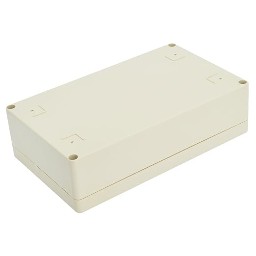LeMotech Waterproof Dustproof IP65 ABS Plastic Junction Box Universal Electric Project Enclosure Pale Gray 7.9 x 4.7 x 2.2 inch (200 x 120 x 56 mm)