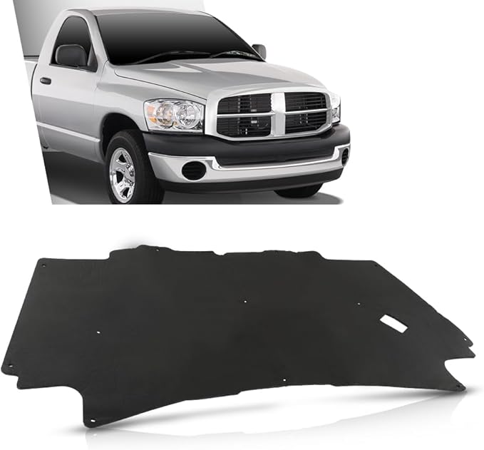 G-PLUS Hood Insulation Pad with Clips Compatible with 2002-2008 Dodge Ram 1500 Gas Only, Not for Diesel