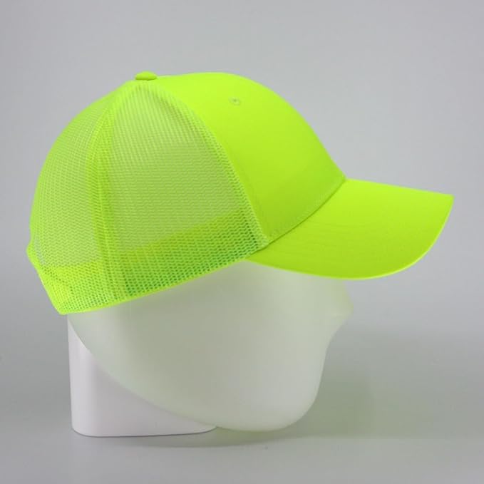 The Vintage Year Reflective High Visibility Piping Neon Polyester Twill Low Profile Structured Baseball Cap