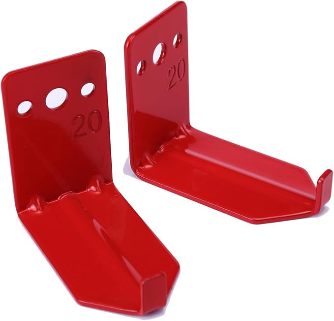 Fire Extinguisher Mount Wall Hook Bracket for Holding up to 20 lbs Extinguishers, Suited for Large and Small Dry Chemical and Water Extinguishers