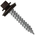 Metal Roofing Screw: (250) 12 x 1-1/2" Mansard Brown Hex Sheet Metal Roof Screw. Sharp Point Metal to Wood siding Screws. 5/8" EPDM Washer.
